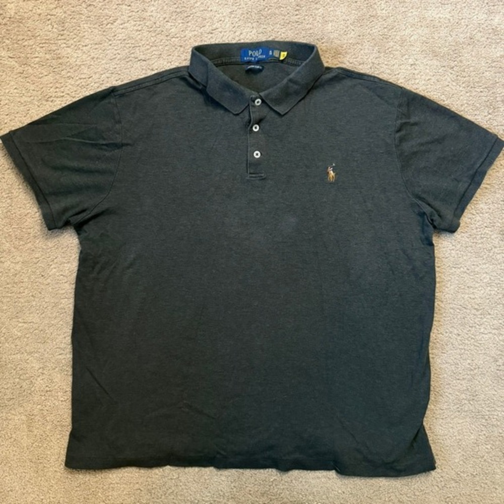 Polo Ralph Lauren Flesh Pony Short Sleeve‎ Navy Golf Polo Size XL Preppy Polos
